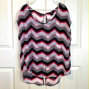 Georgette Over Lay Blouse: Long-lasting, breathable, slightly sheer, size 1x